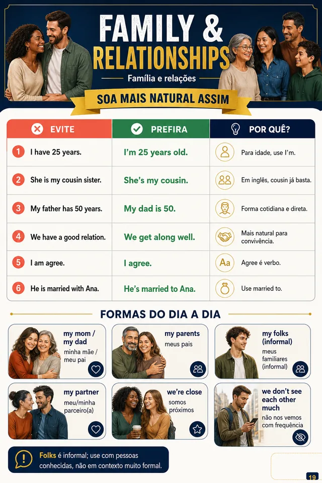 Family and Relationships: formas mais naturais de falar